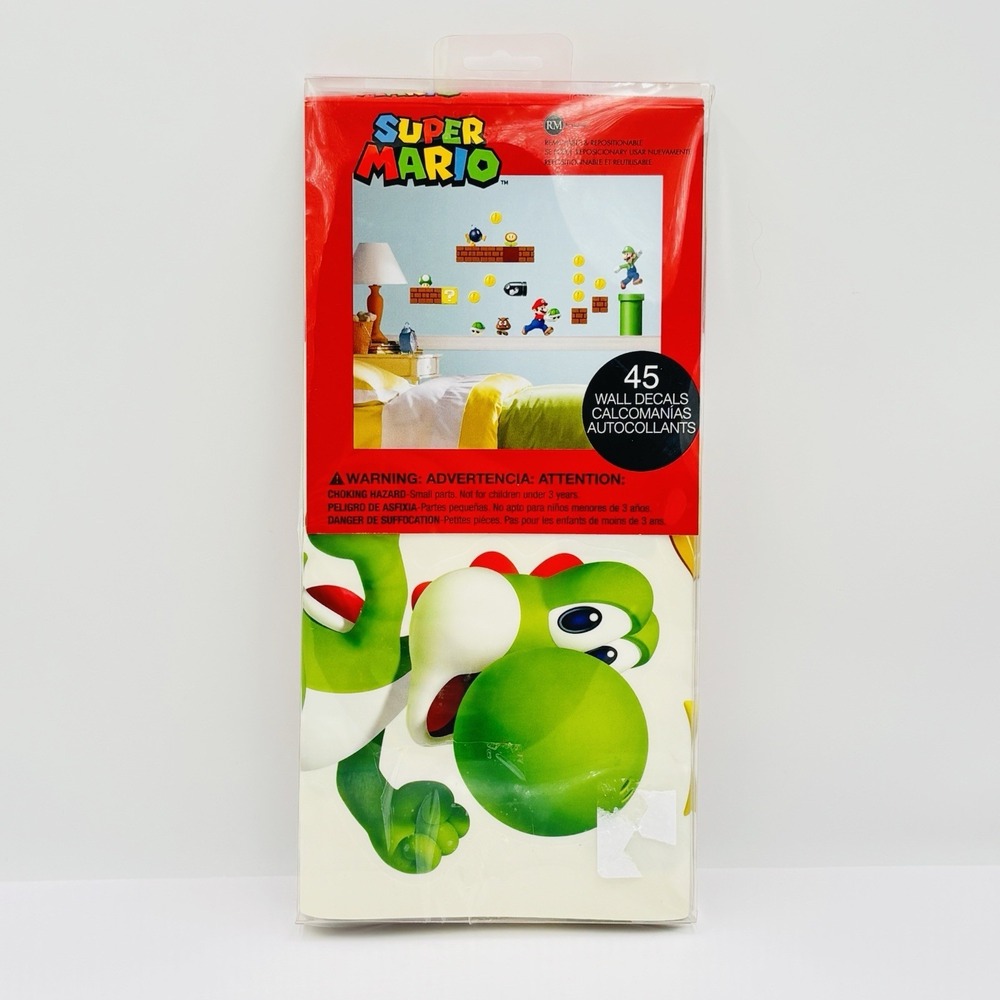 Nintendo Super Mario Peel And Stick 45 Wall Decals by Roommates Decor NEW